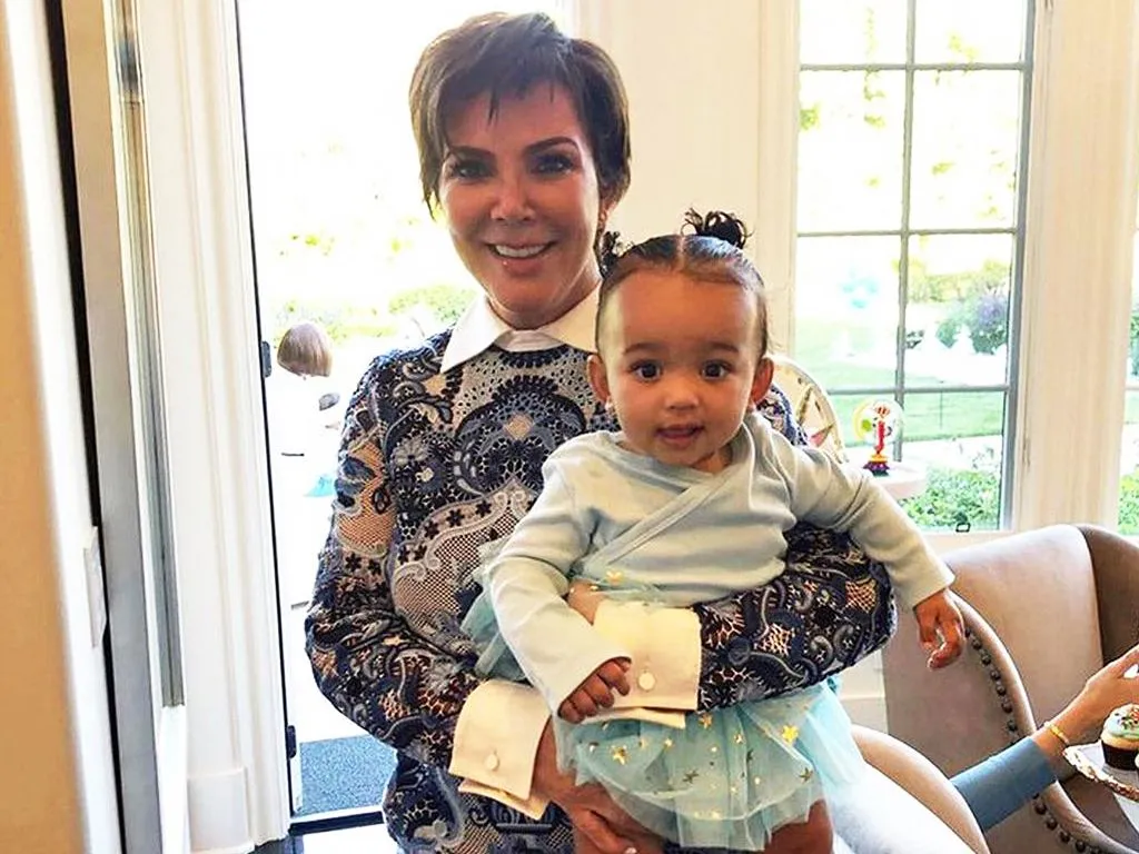Kris Jenner with Chicago West