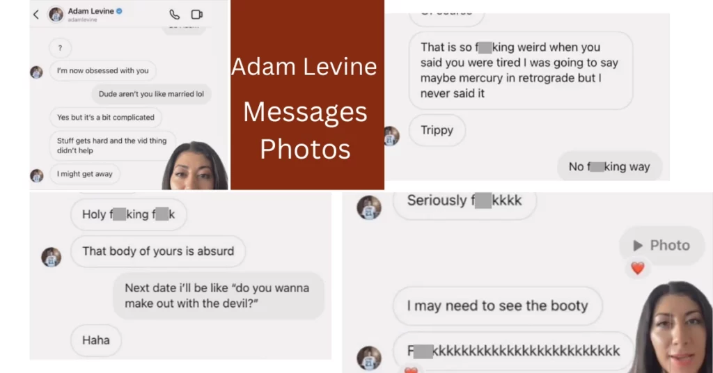 Adam Levine Messages Photos