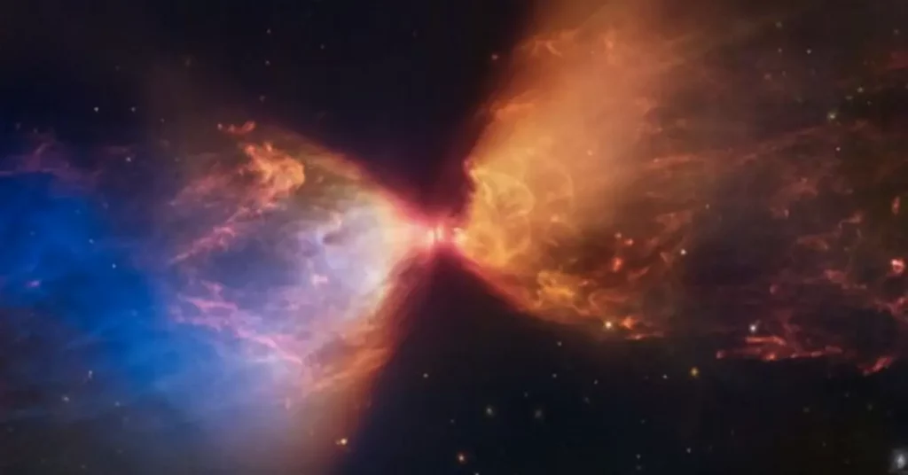 Cosmic Hourglass Reveals the Birth of a Star