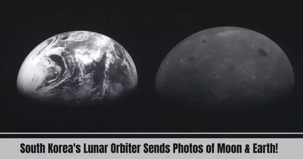 South Korea's Lunar Orbiter Sends Photos of Moon & Earth!
