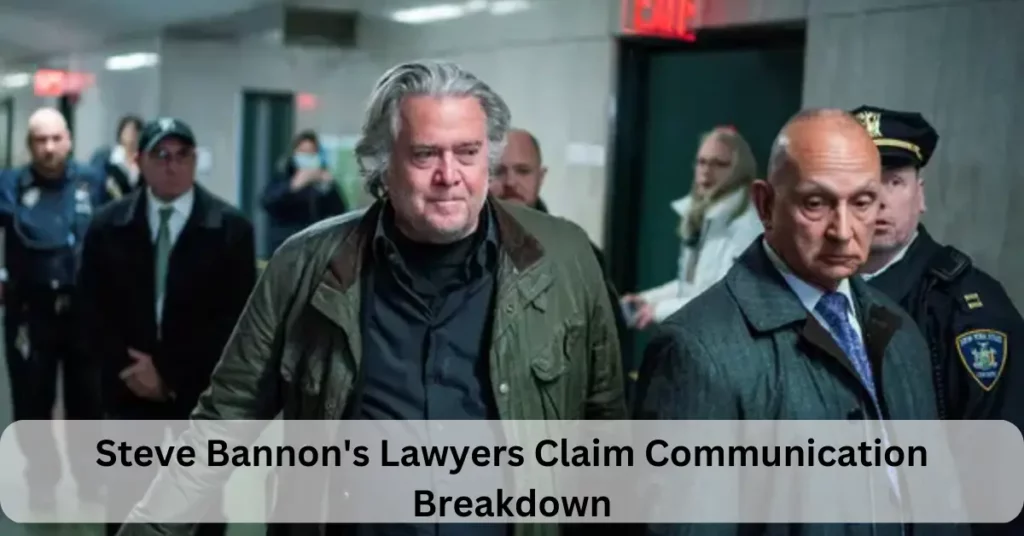 Steve Bannon's Lawyers Claim Communication Breakdown