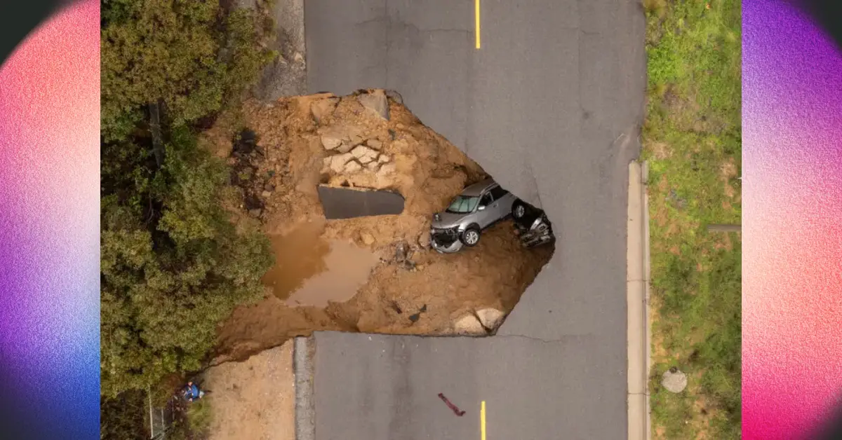 Work Continues On Chatsworth Storm Sinkhole That Swallowed Two Cars