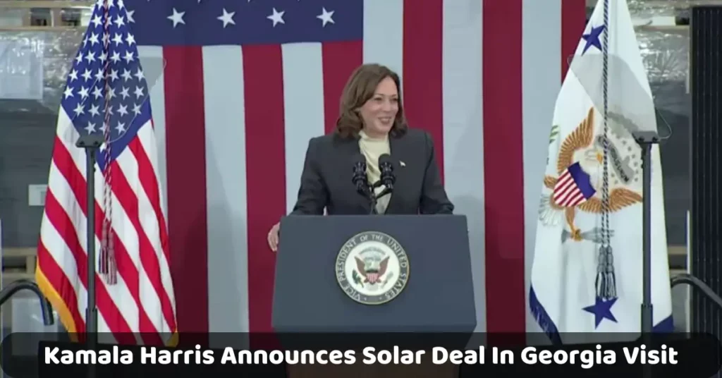 Kamala Harris Announces Solar Deal In Georgia Visit