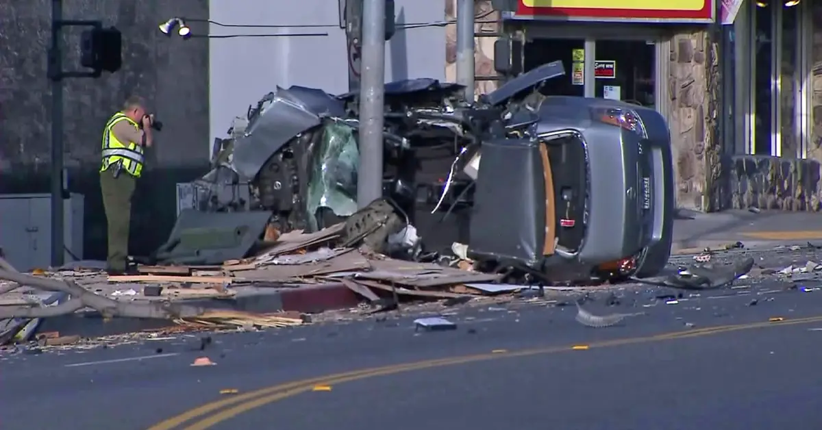 West Hollywood Fatal Car Crash Scene Shuts Down Sunset