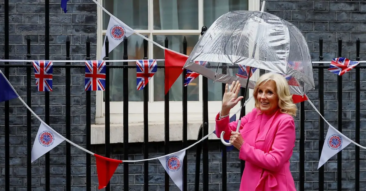 Jill Biden Arrives in London For King Charles' Coronation