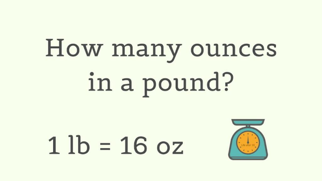 how many ounces in a pound